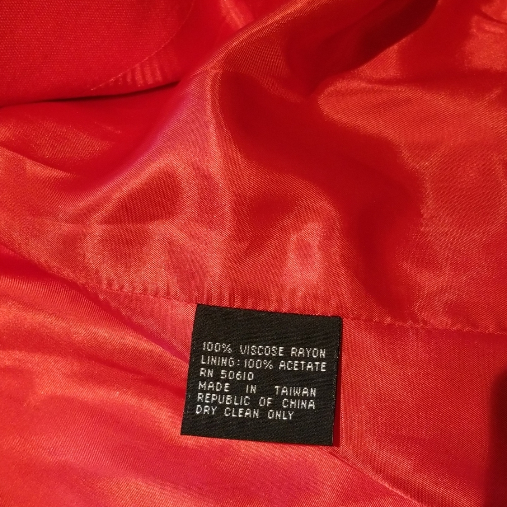 Albert Nipon Suite Jacket. Size 16 Vintage Red. - image 7